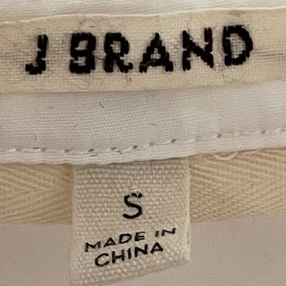 J Brand NWT Women's White Button Down Top Size Small - Picture 3 of 4